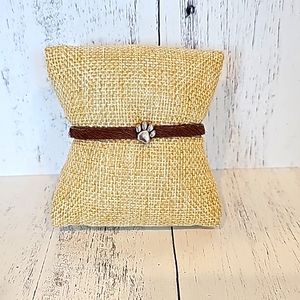 HAND MADE COWHIDE LEATHER DOG BRACELET